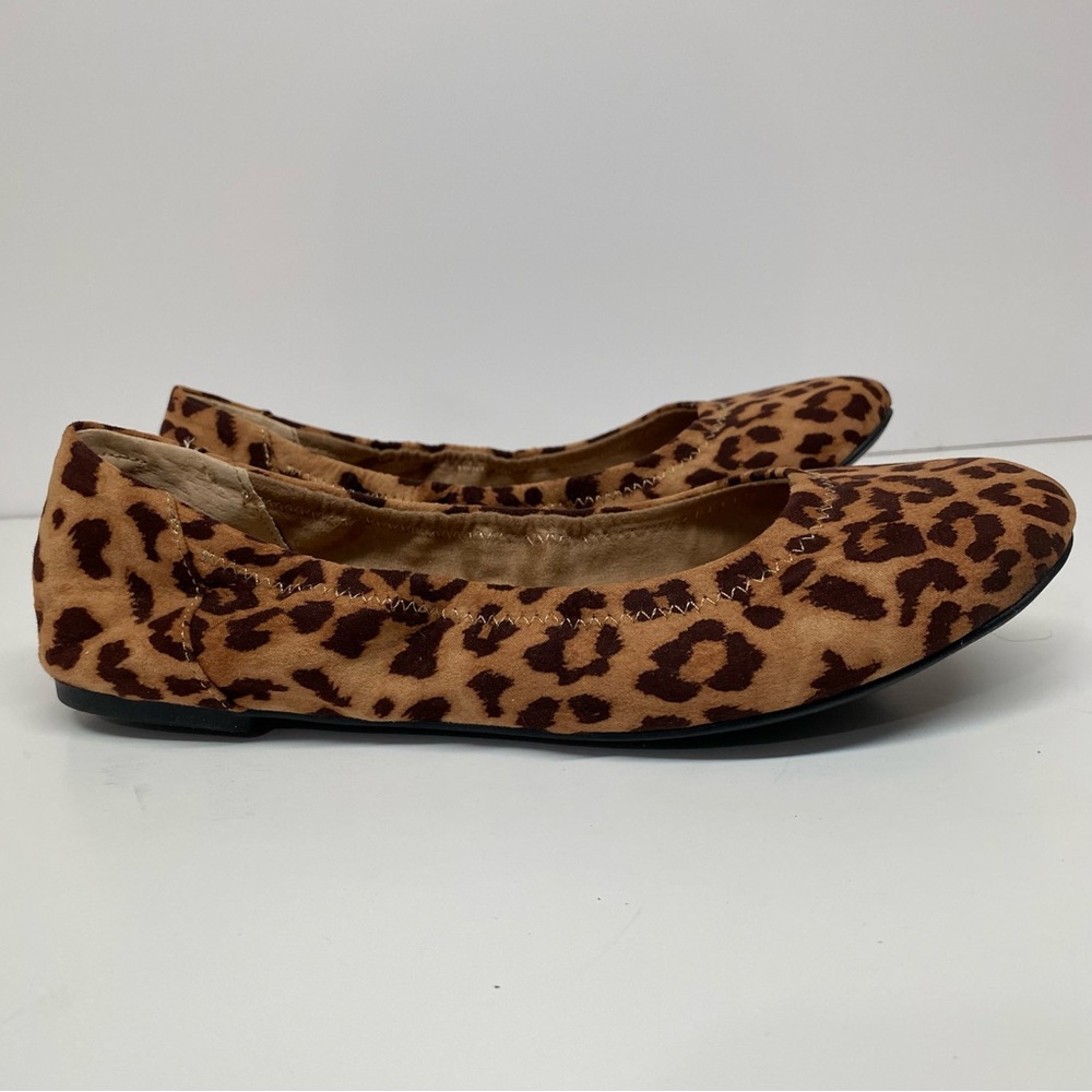 Ballet Flats, Belice Leopard Cheetah Print Size 10 NWT Classic Statement